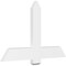Ekena Millwork Eugene Architectural Grade PVC Gable Bracket, 48"W x 30"H x 2"D x 6"F, 15/12 Pitch GBP048X30X0206EUG00 - alternate 1
